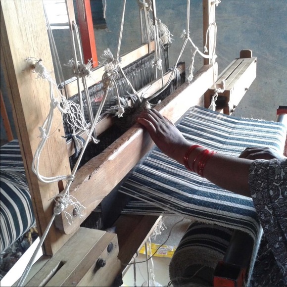 Tote Bag xl with zipper jute cotton handmade - Picture 5 of 6